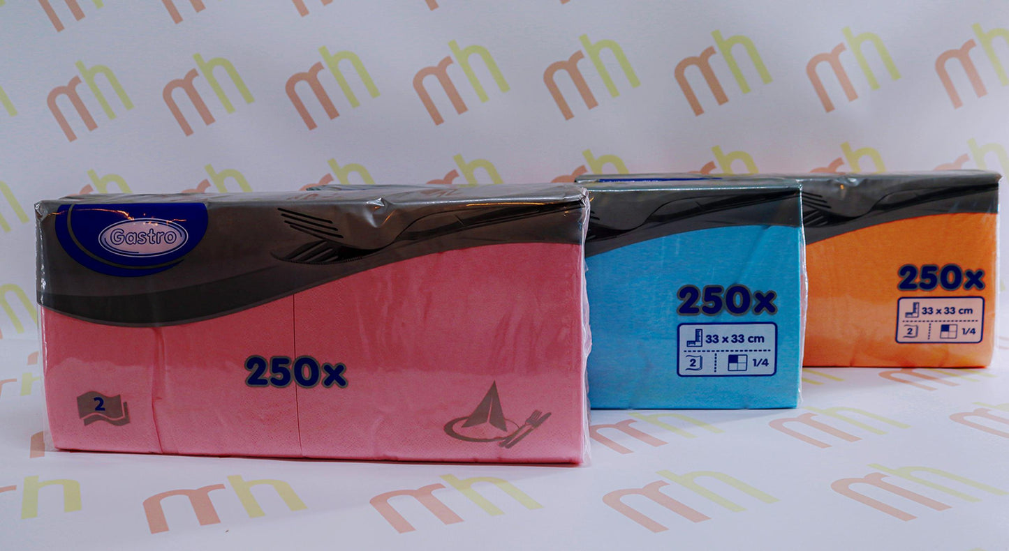 Színes Gastro (éttermi) 2 rétegű szalvéta