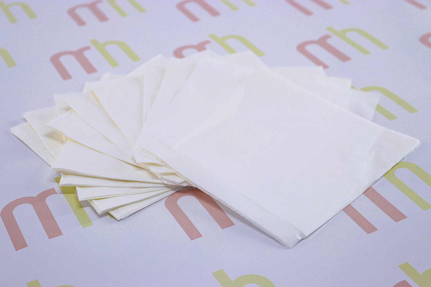 Fehér hamburgeres papírzacskó