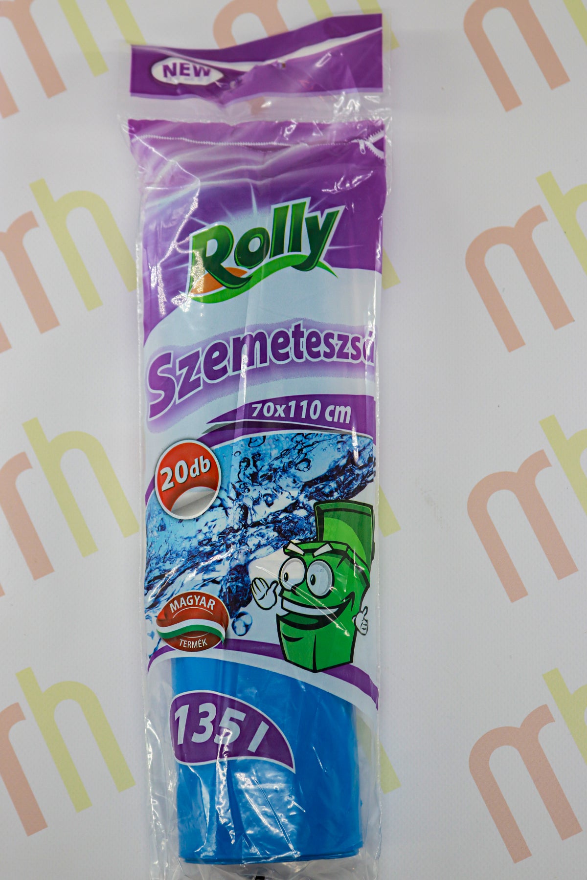 Kék színű szemetes zsák