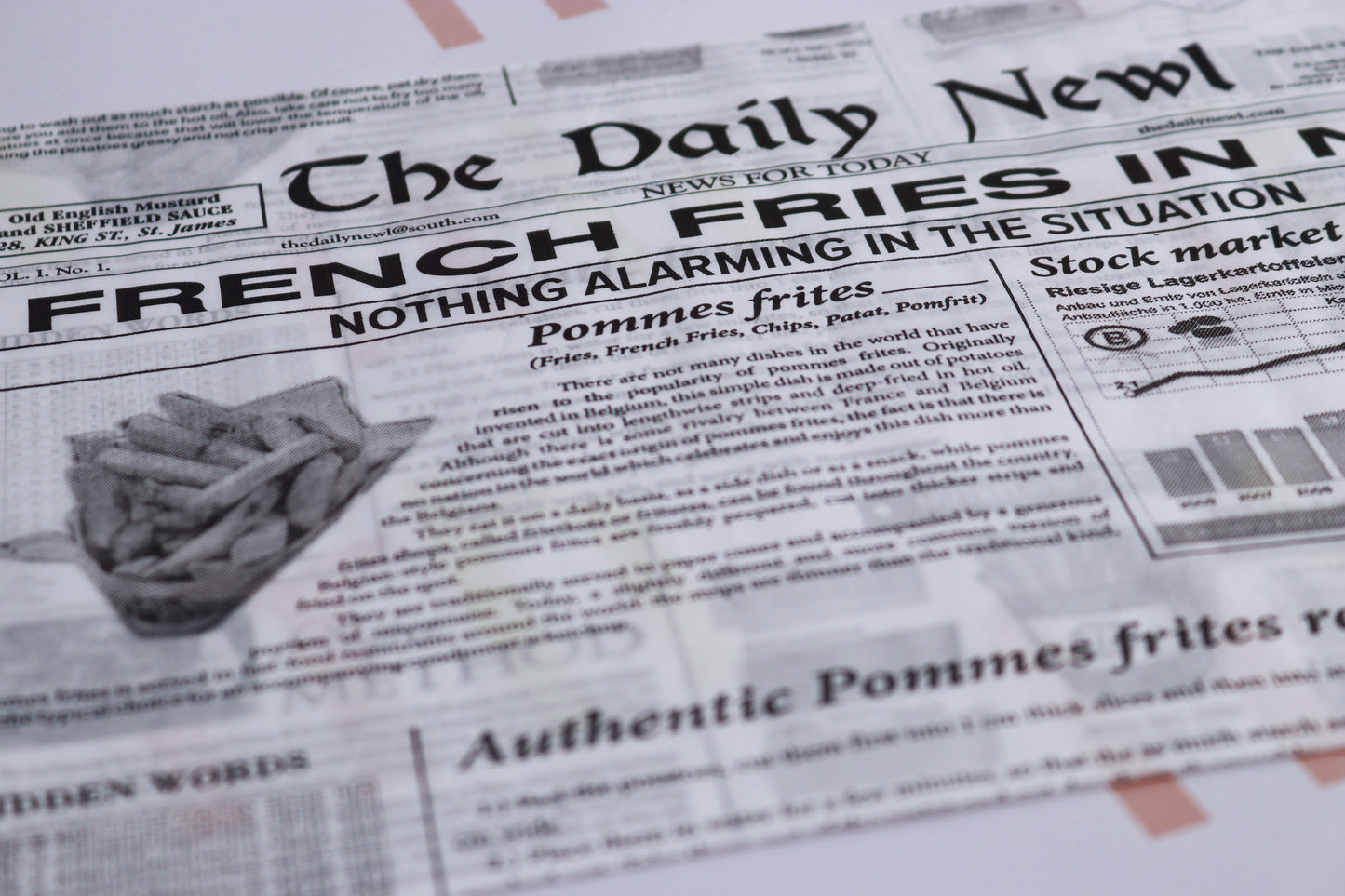 Újságpapír csomagoló